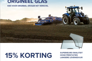 15% de réduction sur les vitres New Holland