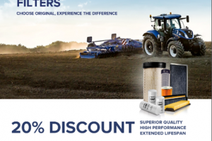 20% de réduction sur les filtres New Holland