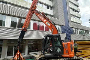 ​HSB Rental ZX135 CTA chantier Luxembourg ville 