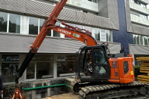 ​HSB Rental ZX135 CTA site Luxembourg City 