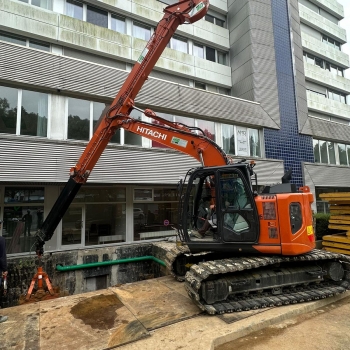 ​HSB Rental ZX135 CTA chantier Luxembourg ville 
